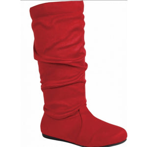 Zip Up Suede Fashion Boots