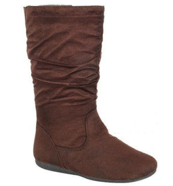Zip Up Suede Fashion Boots