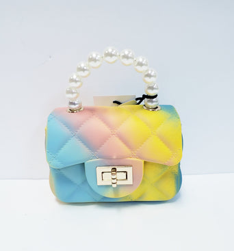 Pearl Handle Mini Tote Bag