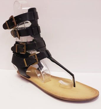 Buckle-Up Leather Sandal