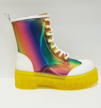 Rainbow colored Platform Sneaker