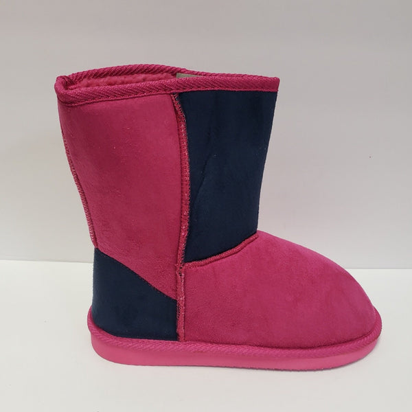 Color Block Suede Boot