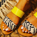 Zebra Yellow Slides