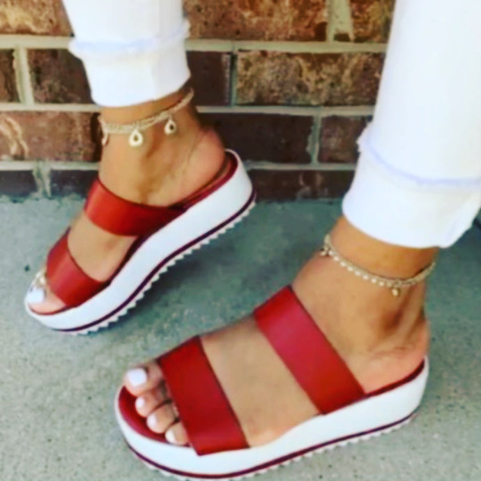 Rigid Platform Sandals