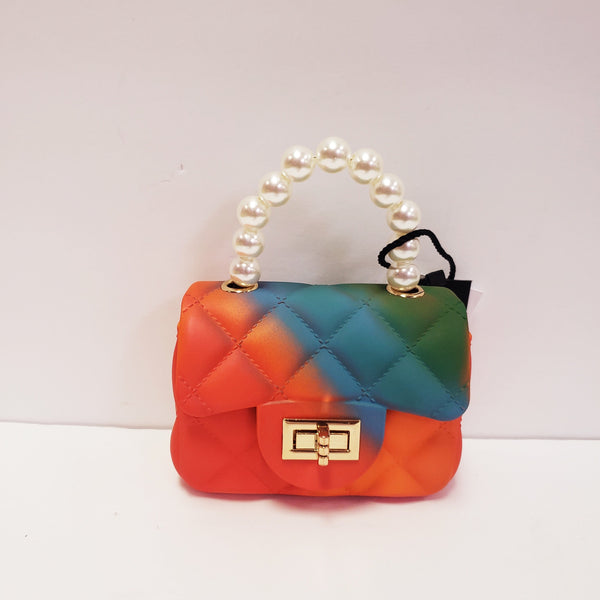 Pearl Handle Mini Tote Bag