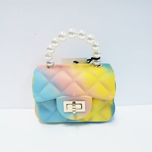 Pearl Handle Mini Tote Bag
