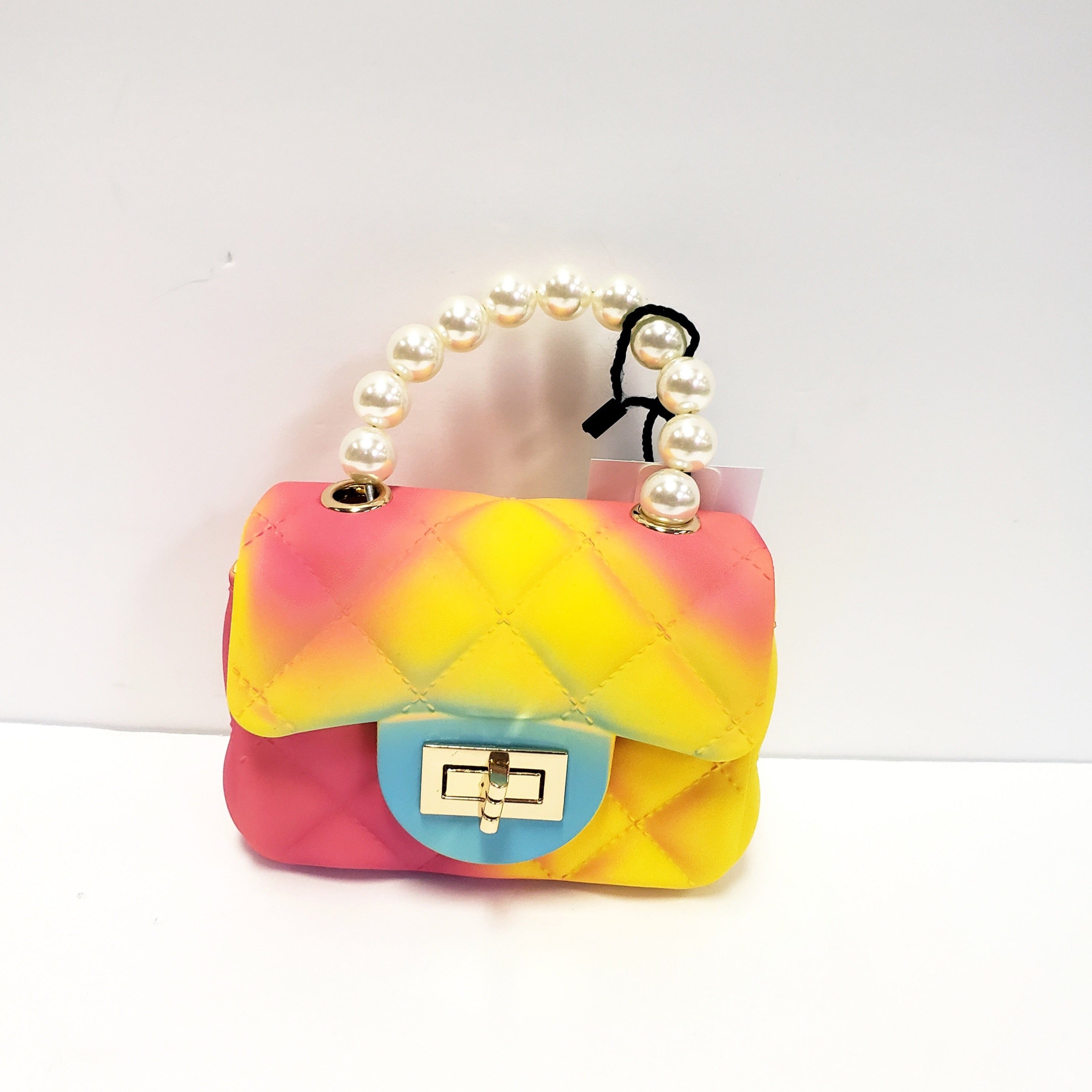 Pearl Handle Mini Tote Bag