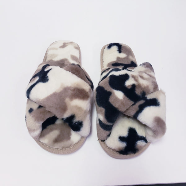 Furry Bedroom Slippers