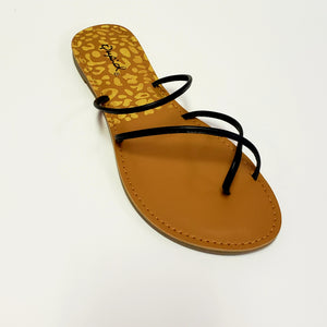 Single-Toe Strapped Slides