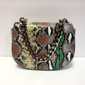 Neutral Snakeprint Crossbody Bag