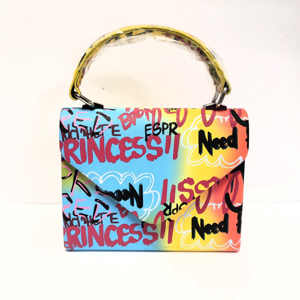 Graffiti Top Handle Bag