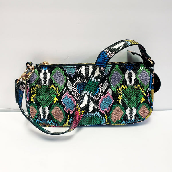 Multi-Color Snake Shoulder Bag