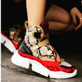 Multi-color Snakeskin Sneaker