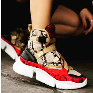 Multi-color Snakeskin Sneaker